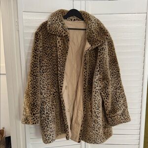 Vintage oversized fur coat